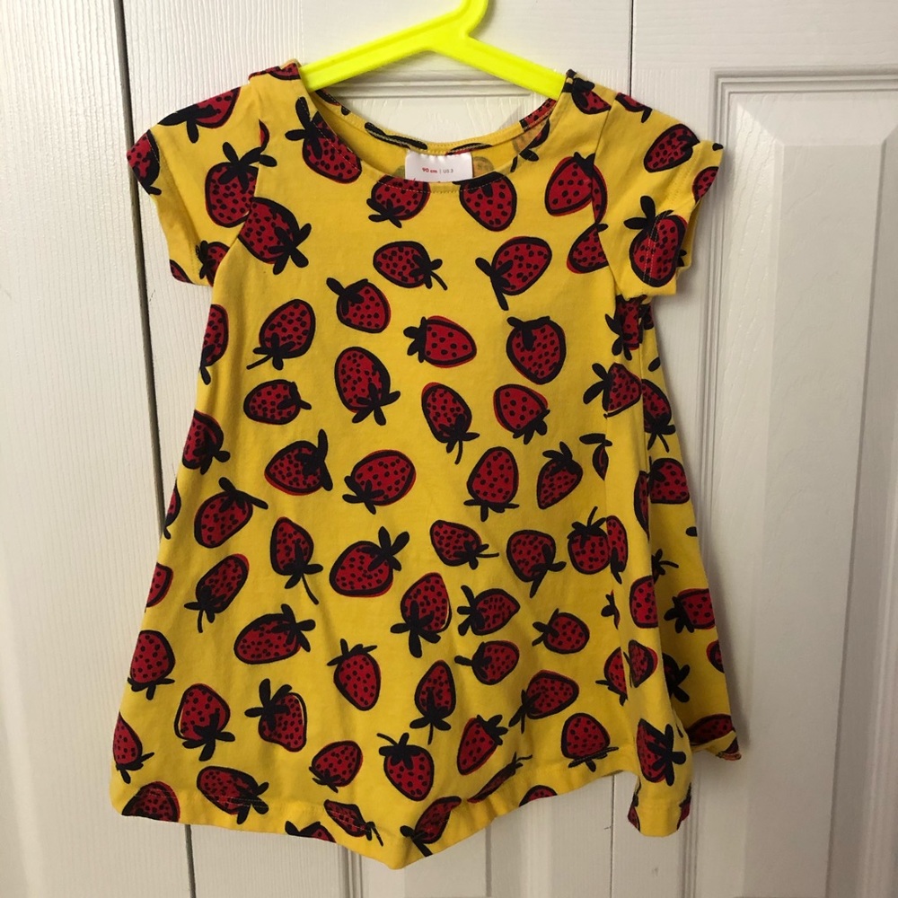 Hanna Andersson 🍓 Strawberry Dress 3t